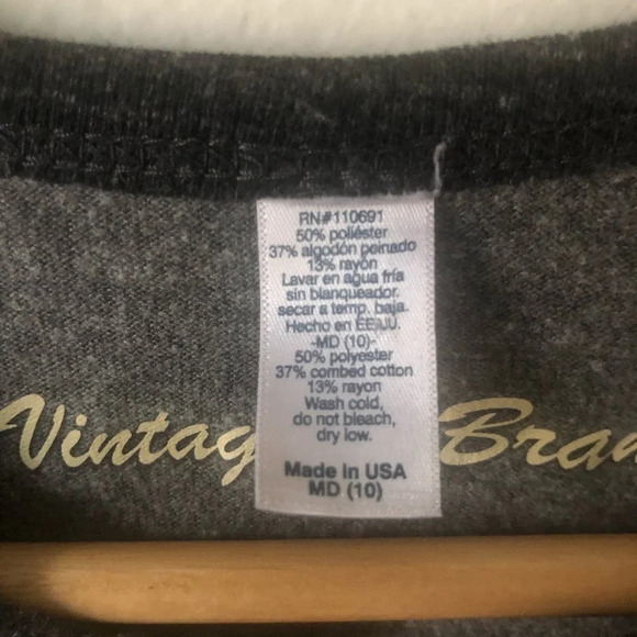 ☀️VINTAGE BRAND World Tour Graphic Baseball Tee - Picture 4 of 5